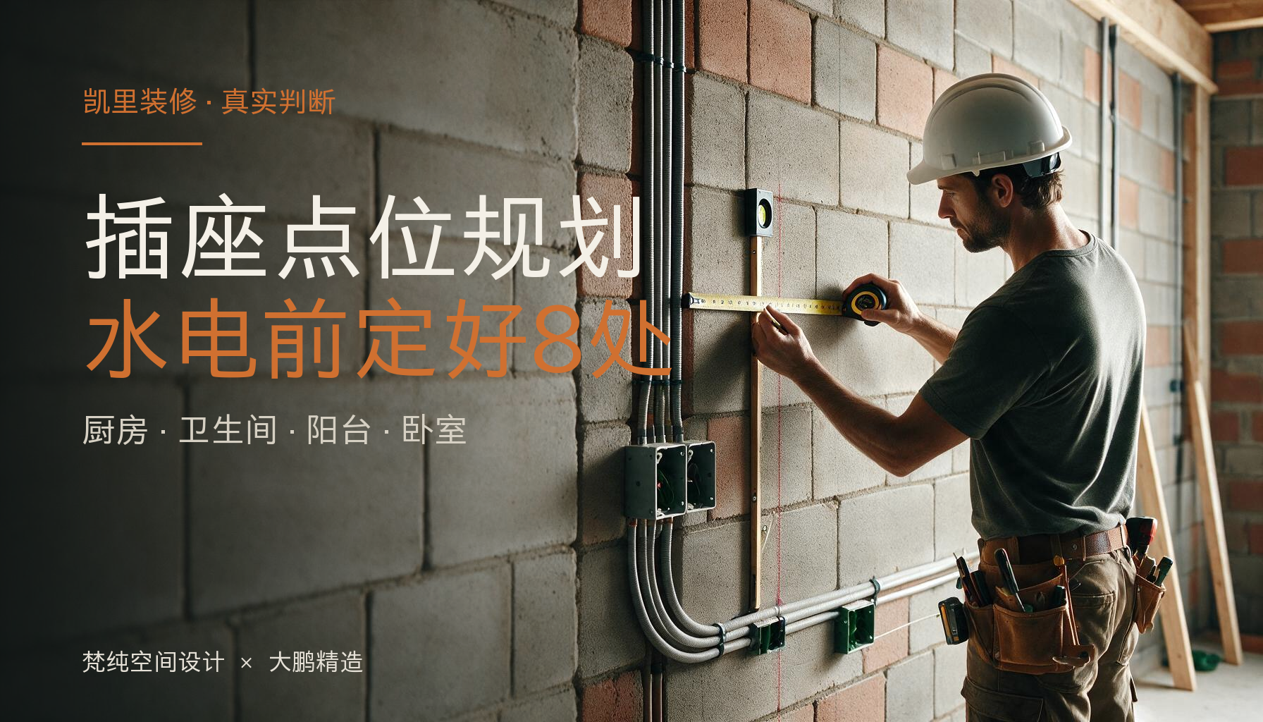 装修插座点位规划水电前定好8处