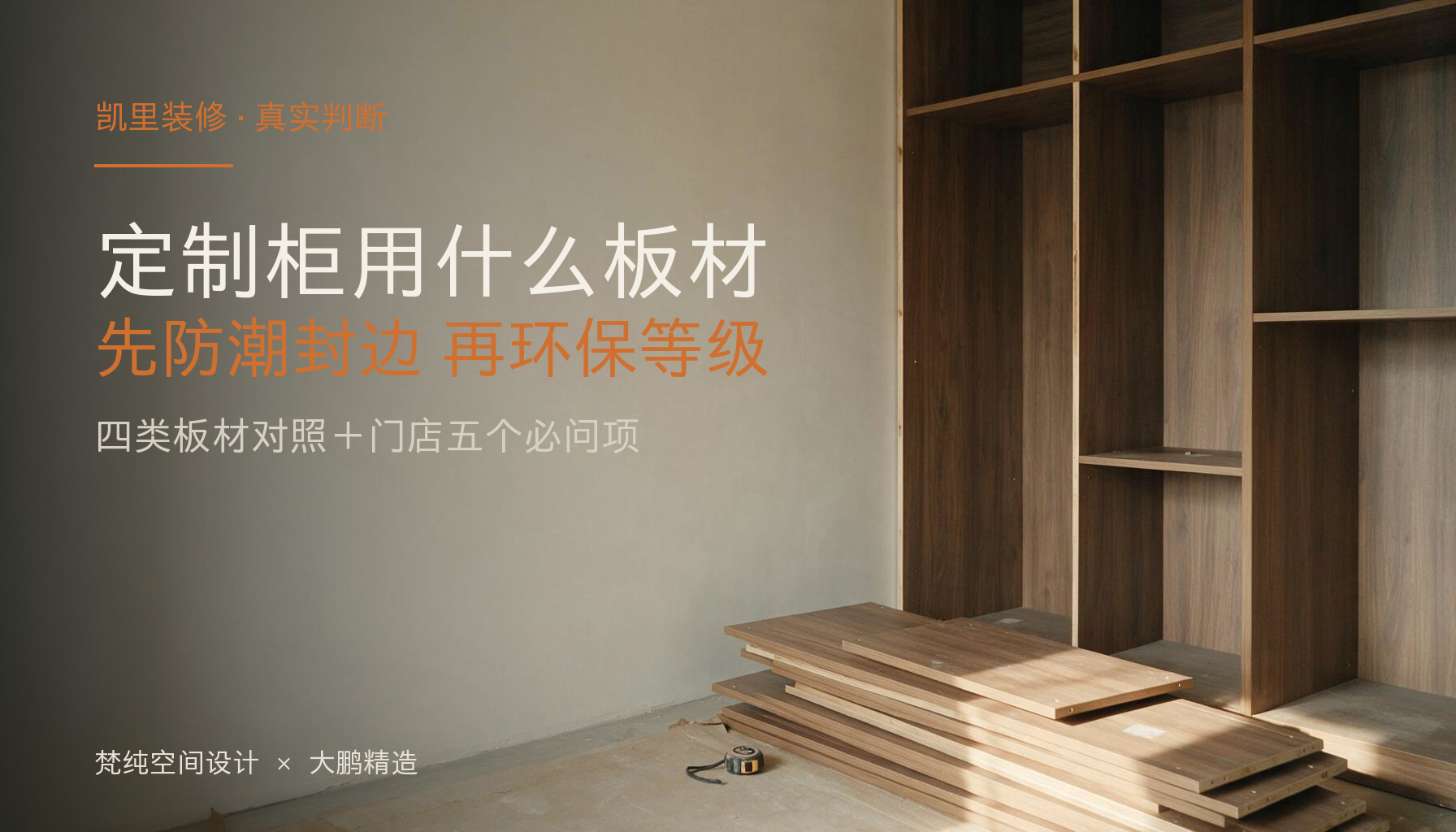 凯里定制柜用什么板材?潮湿气候下先看封边和防潮,再看环保等级:封面