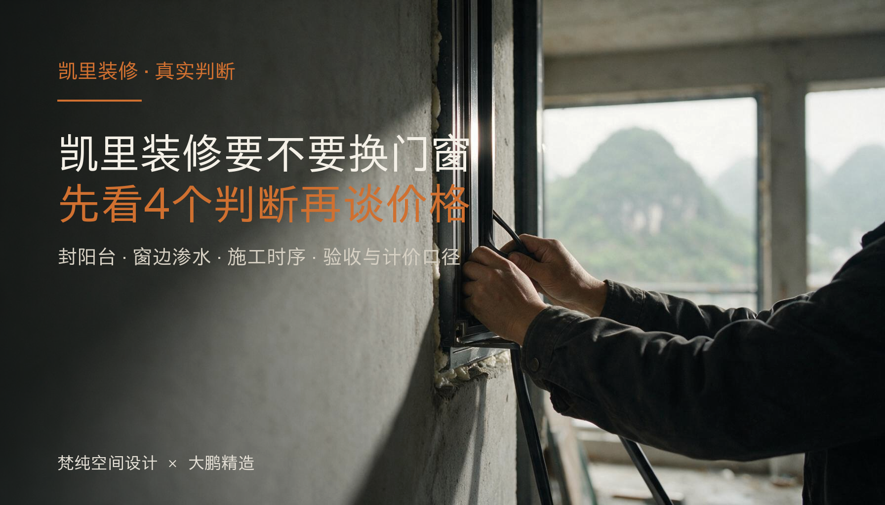 凯里装修要不要换门窗？封阳台之前，先看这4个判断再看价格：封面