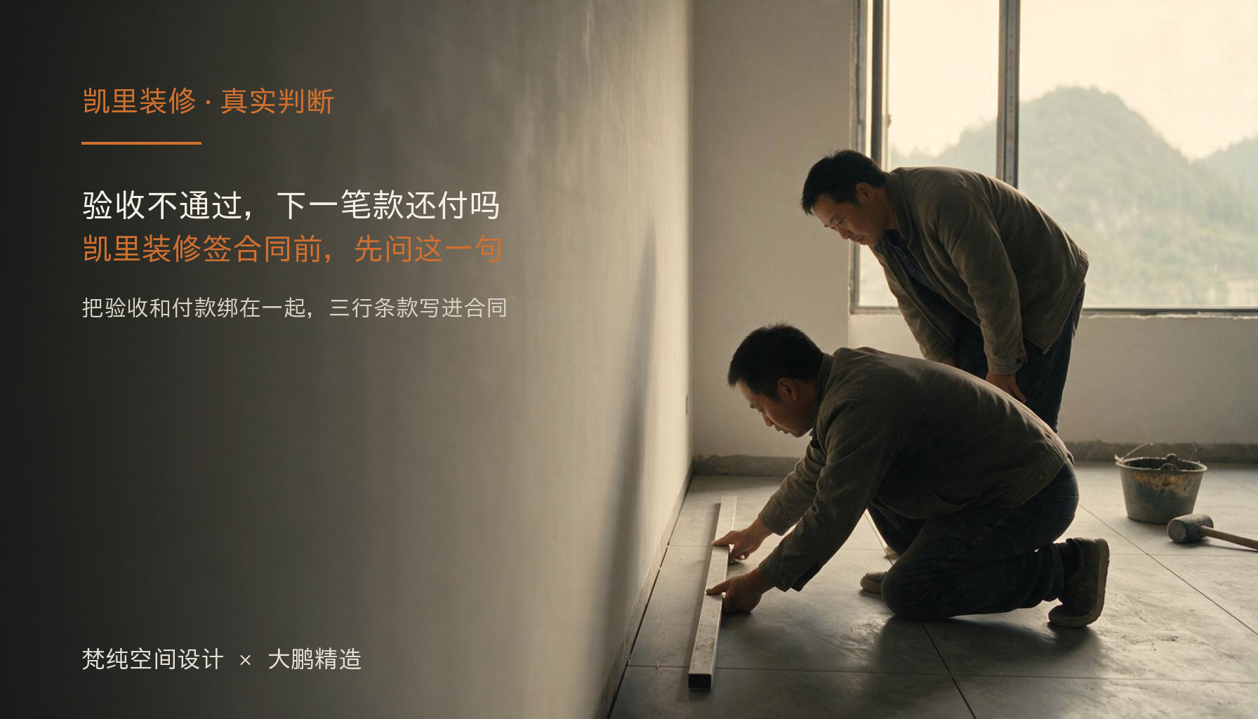凯里装修签合同前，先问一句：验收不通过，下一笔款还付不付：封面